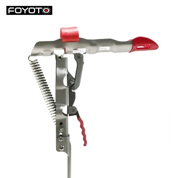 FOYOTO Automatic Stainless Steel Adjustable Spring Folding Fishing Rod Rack Holder