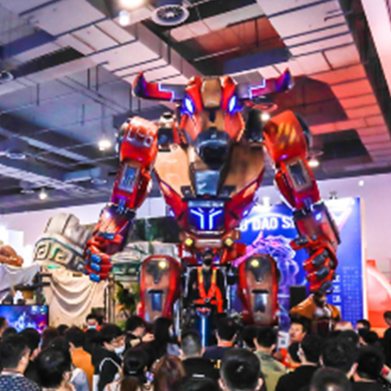 Artistic Mecha Bull Installation Float Parade