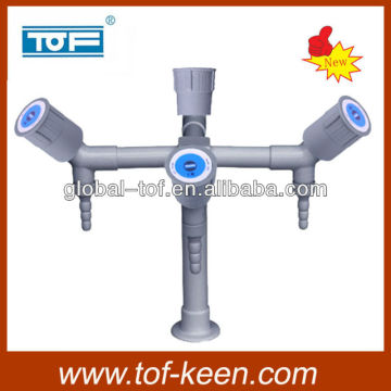 high quality competitive price lab water faucet:4 way professional manufacturer