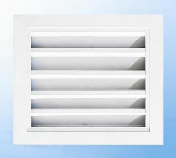 Ventilación con rejilla resistente a la intemperie para ventilación exterior