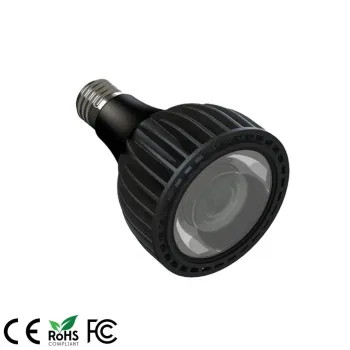 25W Indoor Plant Grow Light Bulb - PSE RoHS CE COB Bridgelux Isolated Driver PAR30 Full Spectrum