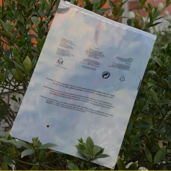 Reusable Warning Packaging Bags for Clothes Shoes Toiletries Storage Travel Zipper Bags