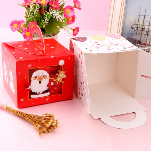 Custom Paper Small Cup Cake Boxes with Handle