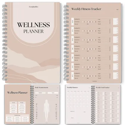 Simplified Monthly Fitness and Wellness Planner