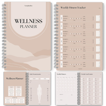 simplified monthly fitness and wellness planner