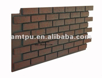 Dark Red Light Weight Brick Panel