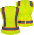 Ansi Wanita Hi Vis Vest Keselamatan Kerja Kuning