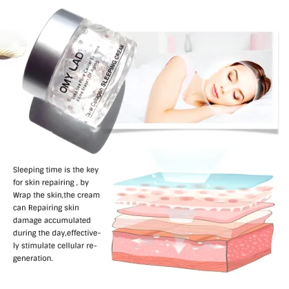 Night Sleeping Moisturizing Gel Cream - Anti-Wrinkle, Anti-Aging, Non-Greasy Face Cream