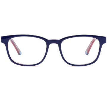 Custom Logo Square Children's Acetate Eyeglass Frames: High-Quality Kids Spectacle Frames