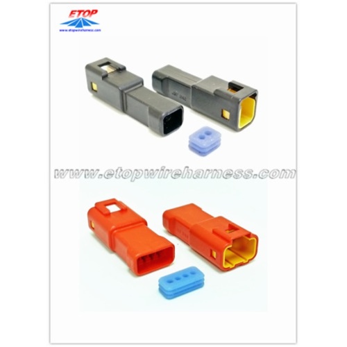 Conector JWPF extraíble impermeable rojo