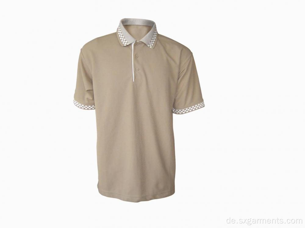 65% Polyester 35% Baumwollmann-Polo-Shirt Kurzarm