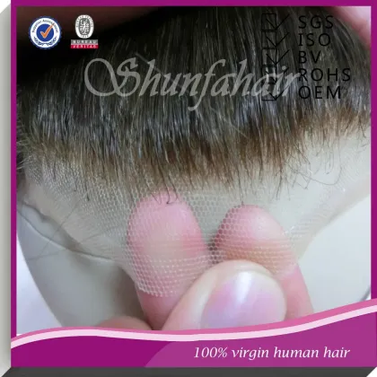 Thin skin base Men's Toupee