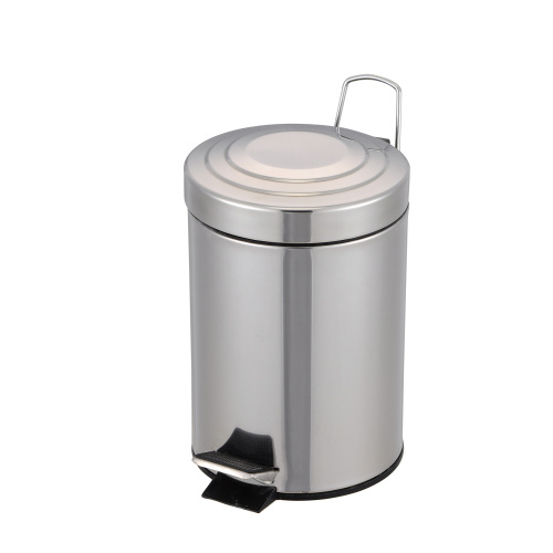 Round Stainless Pedal Waste Bin