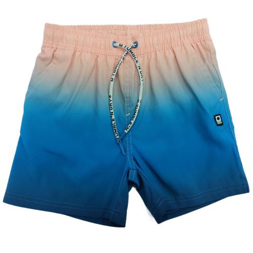 Pantalones cortos de natación de chico de estampado de gradiente de arcoirbow