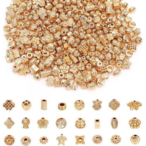 Perles d'espaceur en or 300pcs Perles en métal