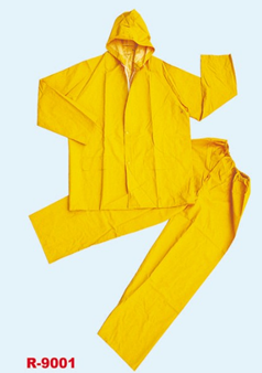 Unisex PVC/Polyester Rain coat A Raincoat
 yellow fashion pvc raincoat