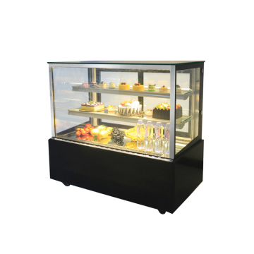 Stainless Steel Curved Display Cabinet for Baked Goods and Cakes