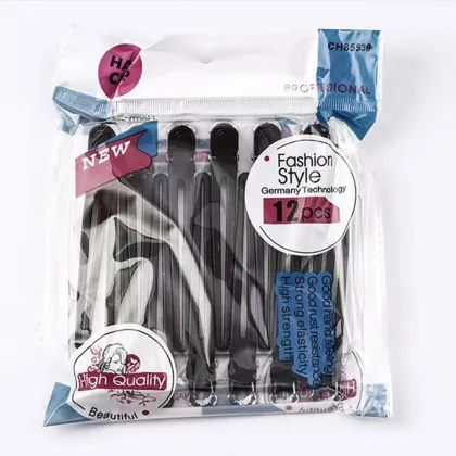 12PCS Professional Hair Clips: Non-Slip Duckbill Salon Styling Tools