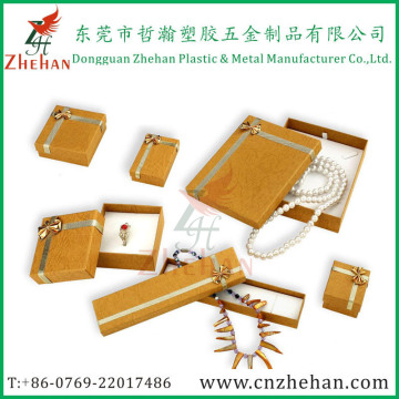Lid and Base Paper Jewelry Box with Bow