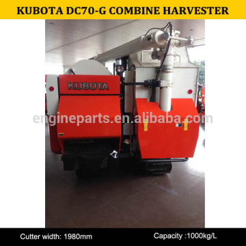 High quality of DC70G used kubota combine harvester