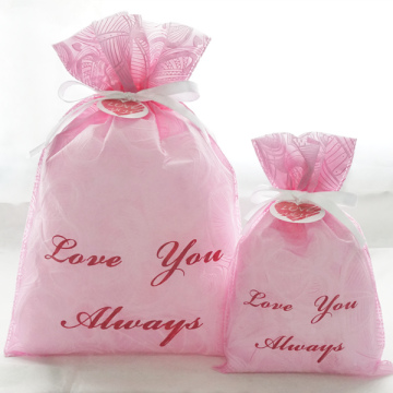 Pink Embossed Valentine's Day Gift Bags Women