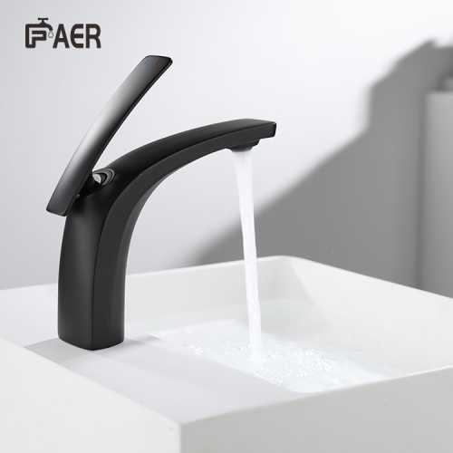 Deck Mounted Brass Basin Faucet Deck Mounted Matte Black Sensor Bathroom Faucet Supplier