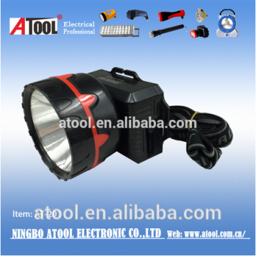 1W Plastic led mining headlamp rechargeable hunting headlight