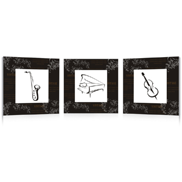Abstract Musical Instrument Painting