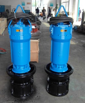 Submersible axial flow pump