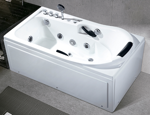 Tragbare Whirlpool -Massage Badewanne Luftglas Wannenheizung