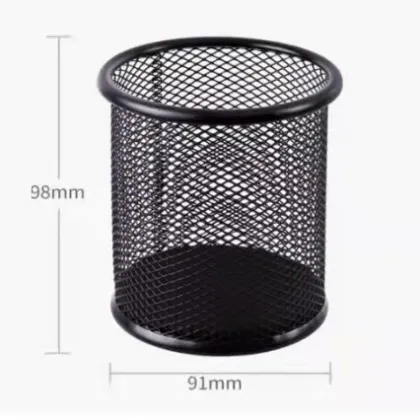 tabletop furnishings office equipment Metal pen container