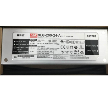 Meanwell XLG-200-12-A 200W LED Driver 110V-230V to 12V DC Class2 Long Life Warranty