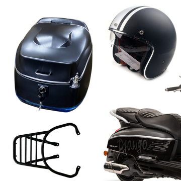 Peugeot Django Helmet Trunk - Motorcycle Accessory with High-Pressure Buffering