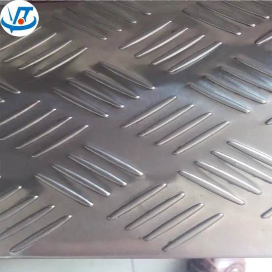 Polished Stainless Steel Sheet 410 with Embossed Antiskid Bar