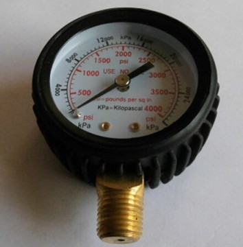 high precision plastic barometer with brass connector