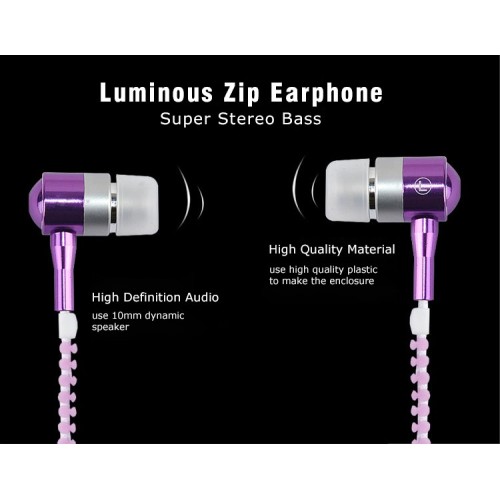 Luminous Metal Earphone Glow In The Dark