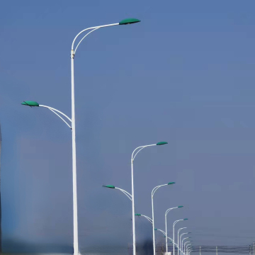 ASTM Standard UM100 Galvanized Lamp Poles 8m 10m for Ethiopia