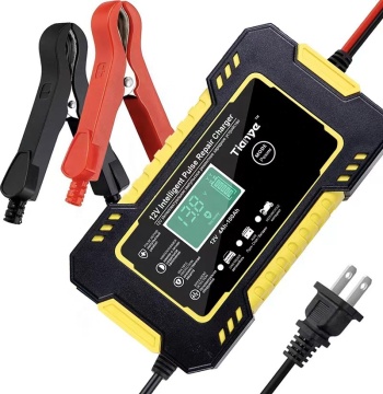 12V Quick Charging Car Battery Charger - Intelligent Automatic Motorcycle Battery Repair Charger