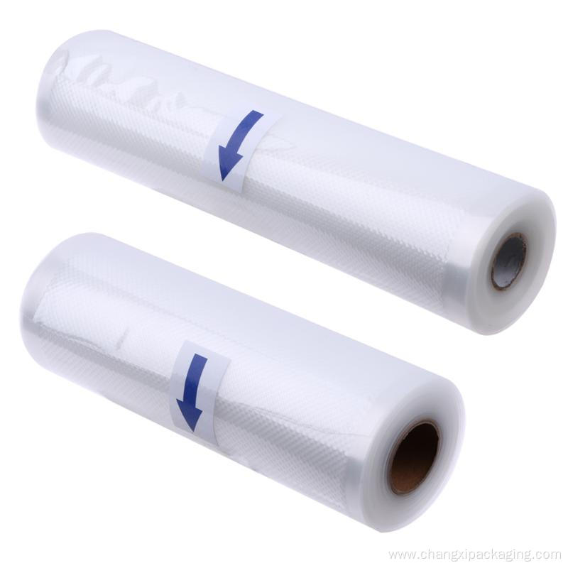 Embossed vacuum sealer bags and rolls