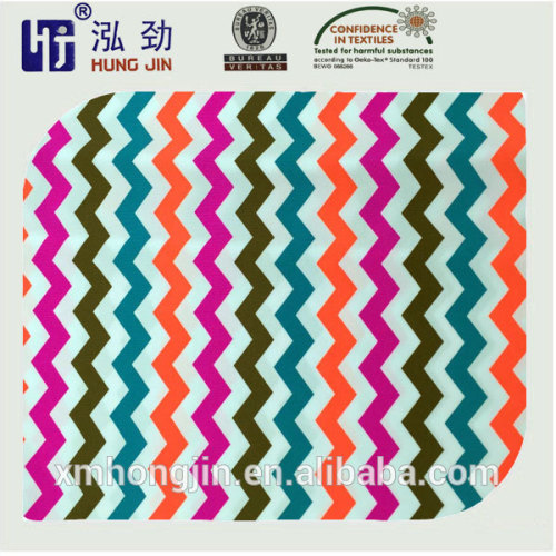 Wave Print Knitted Fabric For Swimwear