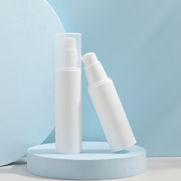 Round Plastic White Airless Pump Bottles 20ml 25ml