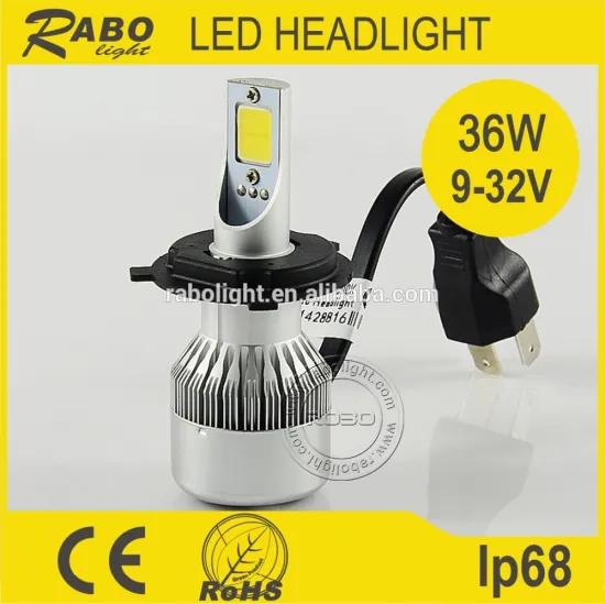 Automobiles & motorcycles h4 led headlamp COB chip car led headlight bulb with fan