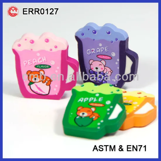 FRAGRANT NOVELTY ERASER IN CUP SHAPE