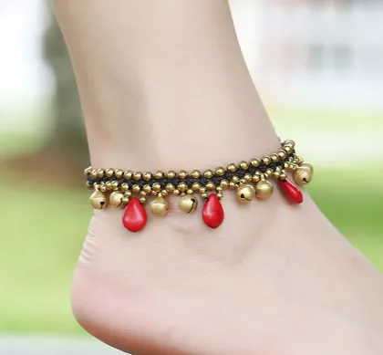 Anklet, Gold Jewelry Anklet, New Design Anklet Fashion Semi-precious Stone Anklet Bracelet 510293