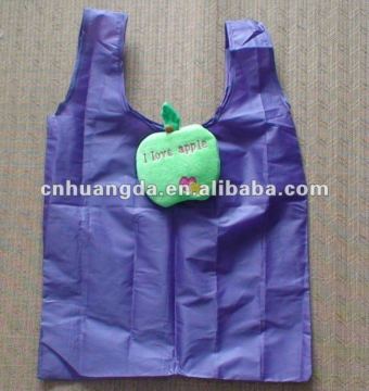 Apple shape foldable Nylon Bag