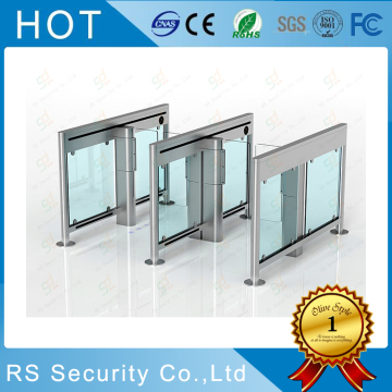 Safety Swing Turnstile Gate In Office Lobby