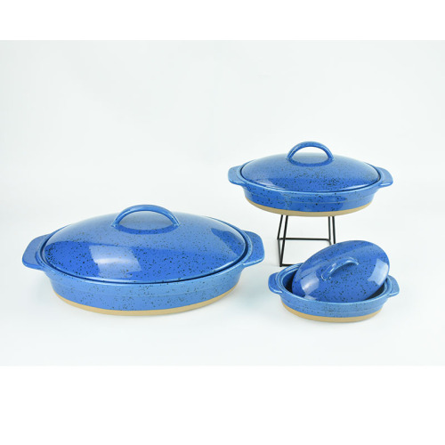 Backwaren -Ovalform Keramik -Backform mit Griff