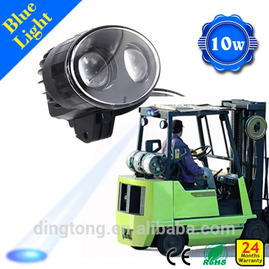 Oval blue safety light10W led forklift blue spot work light 80v work light