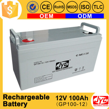 Long Working Time Rechargeable 12v 100 amp Hour Battery