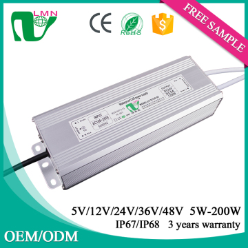 24V 120W waterproof constant voltage led driver